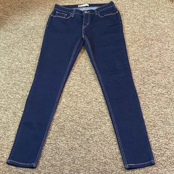 New Levi's Legging Women's Blue Stretch Jeans Size W31 L30 - Picture 5 of 16